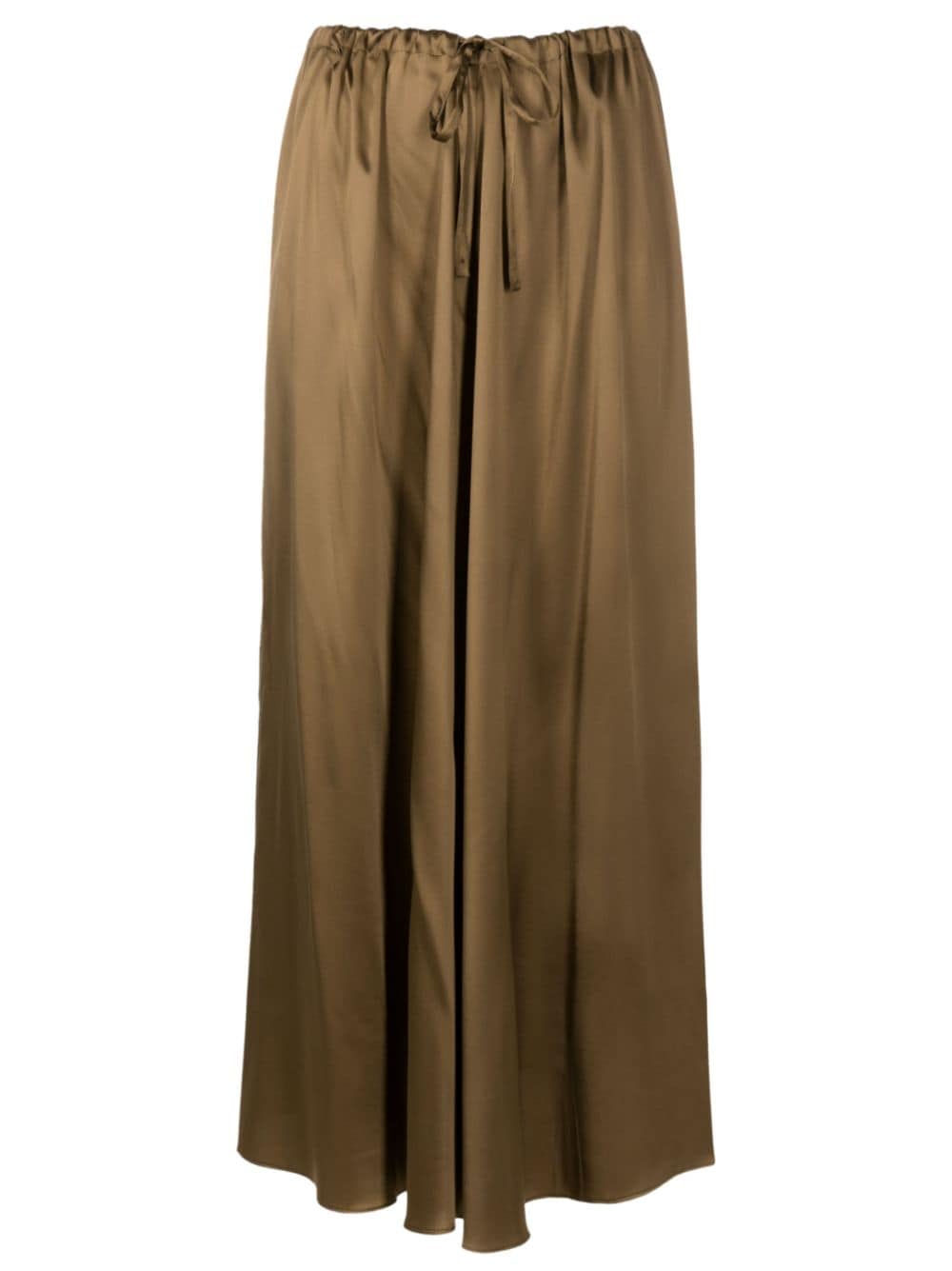 Uma Raquel Davidowicz Drawstring-waist Silk Skirt In 11-ouro
