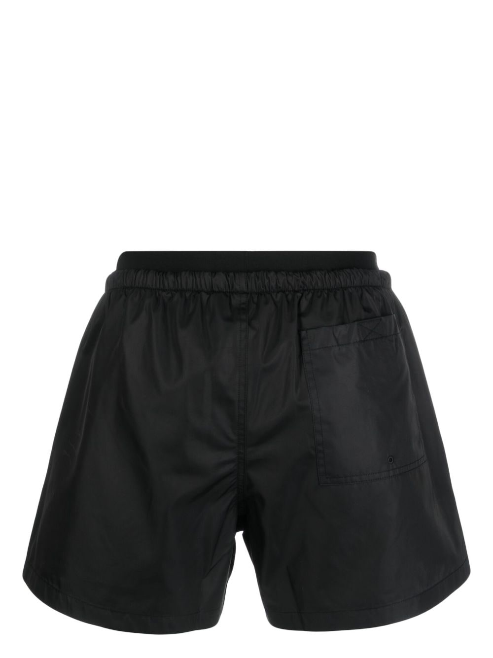 Off-White plain swimming shorts - Zwart