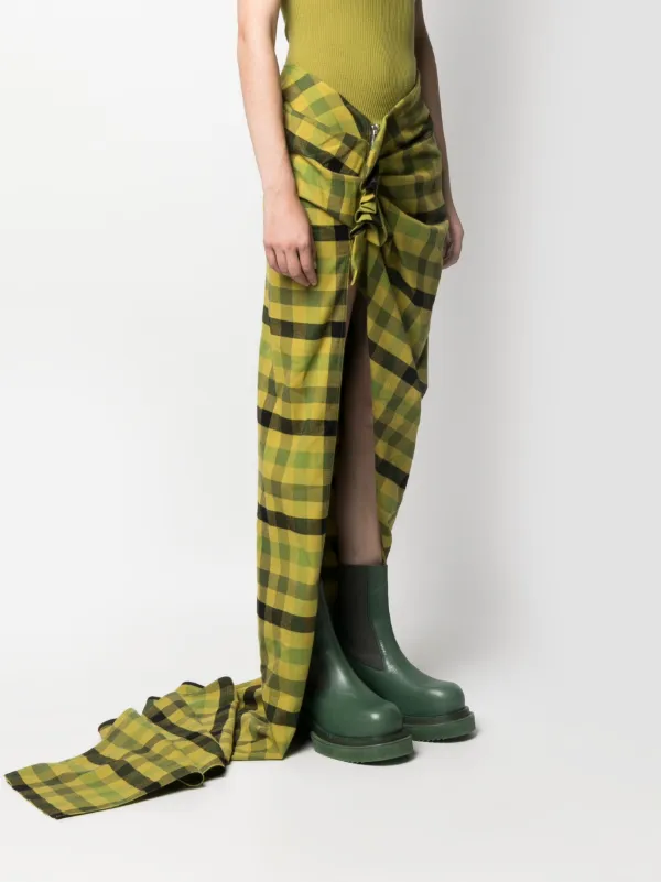 rick owens plaid pants