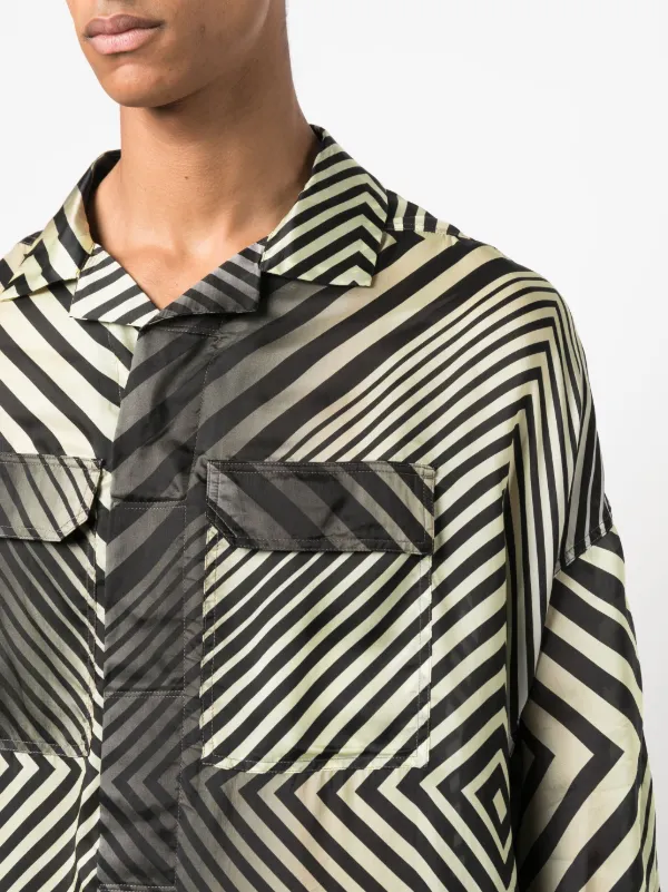 Rick Owens Magnum Tommy geometric-pattern Shirt - Farfetch