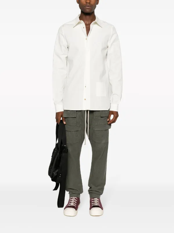 Rick Owens ロングスリーブ シャツ | ホワイト | FARFETCH JP