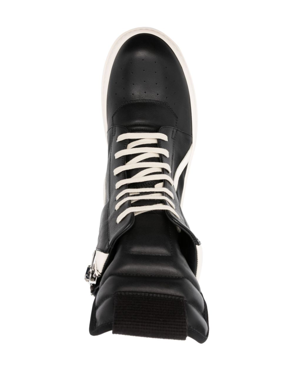 Shop Rick Owens Mega Bumper Geobasket Sneakers In Black