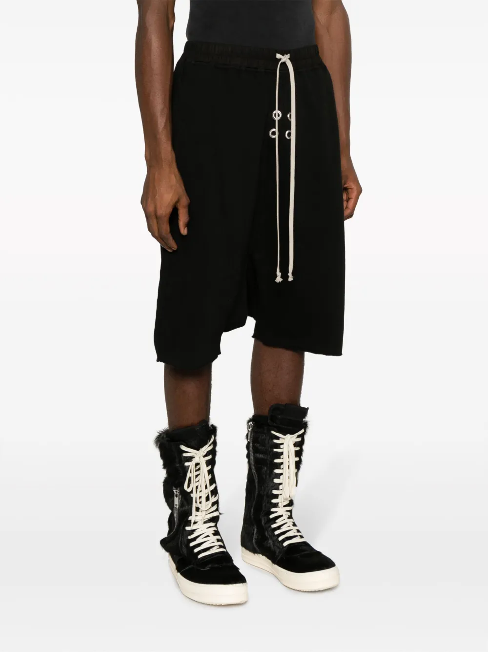 Rick Owens Shorts met trekkoord Zwart