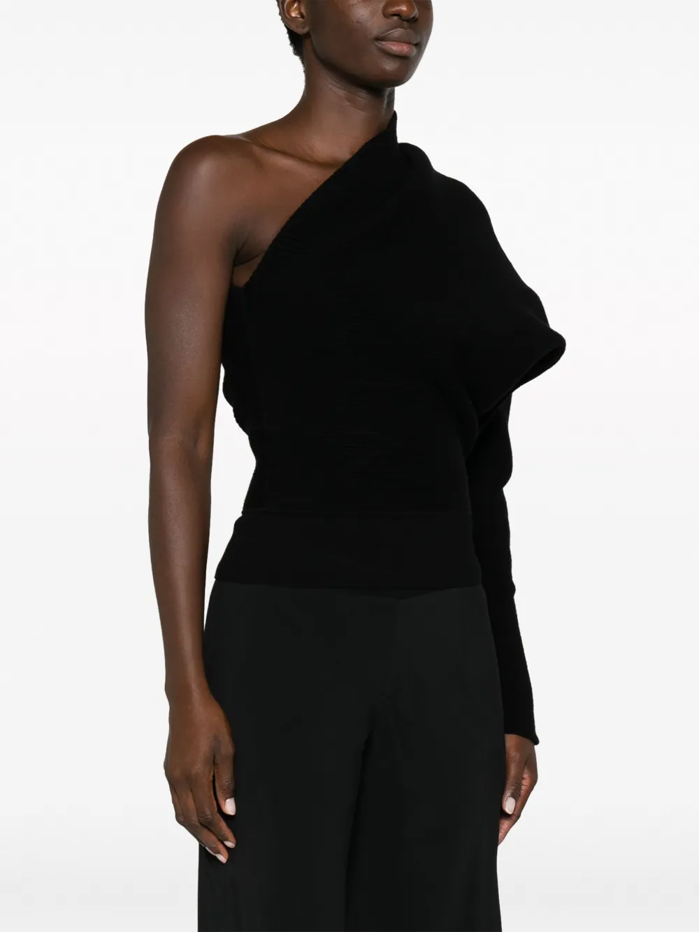 Rick Owens Asymmetrische trui Zwart