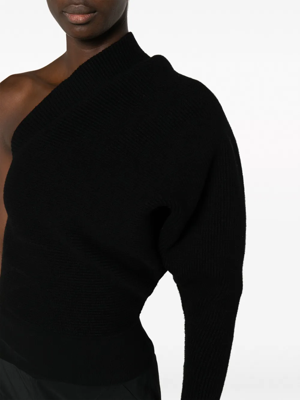 Rick Owens Asymmetrische trui Zwart
