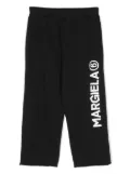 MM6 Maison Margiela Kids logo-print track pants - Black