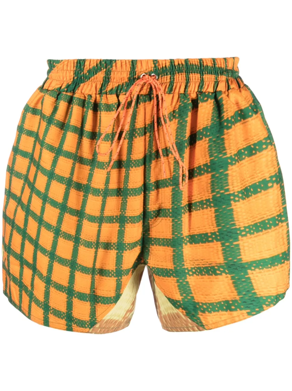 Bianca Saunders Wosh swim shorts - Orange