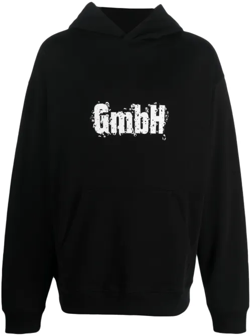 Hoodie en coton biologique à logo imprimé - GmbH - Modalova
