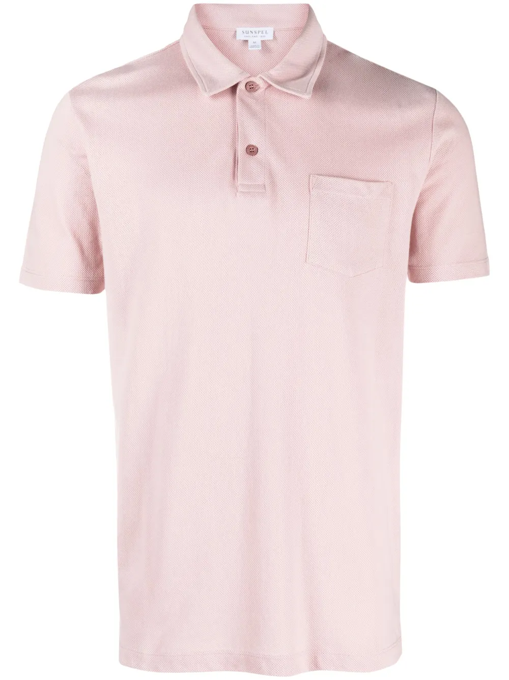 Sunspel Riviera Cotton Polo Shirt In Pink