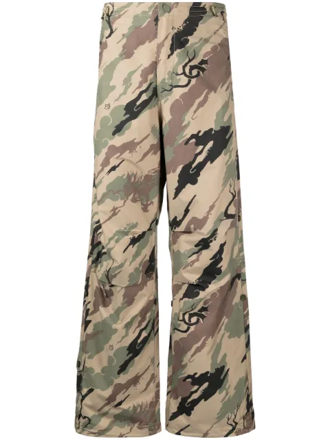 Maharishi Bonsai Forest-print trousers