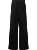 Maharishi Rabbit-embroidered lose-fit trousers - Black