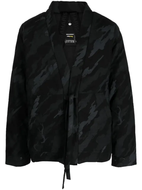 Maharishi Bonsai Forest-print padded jacket