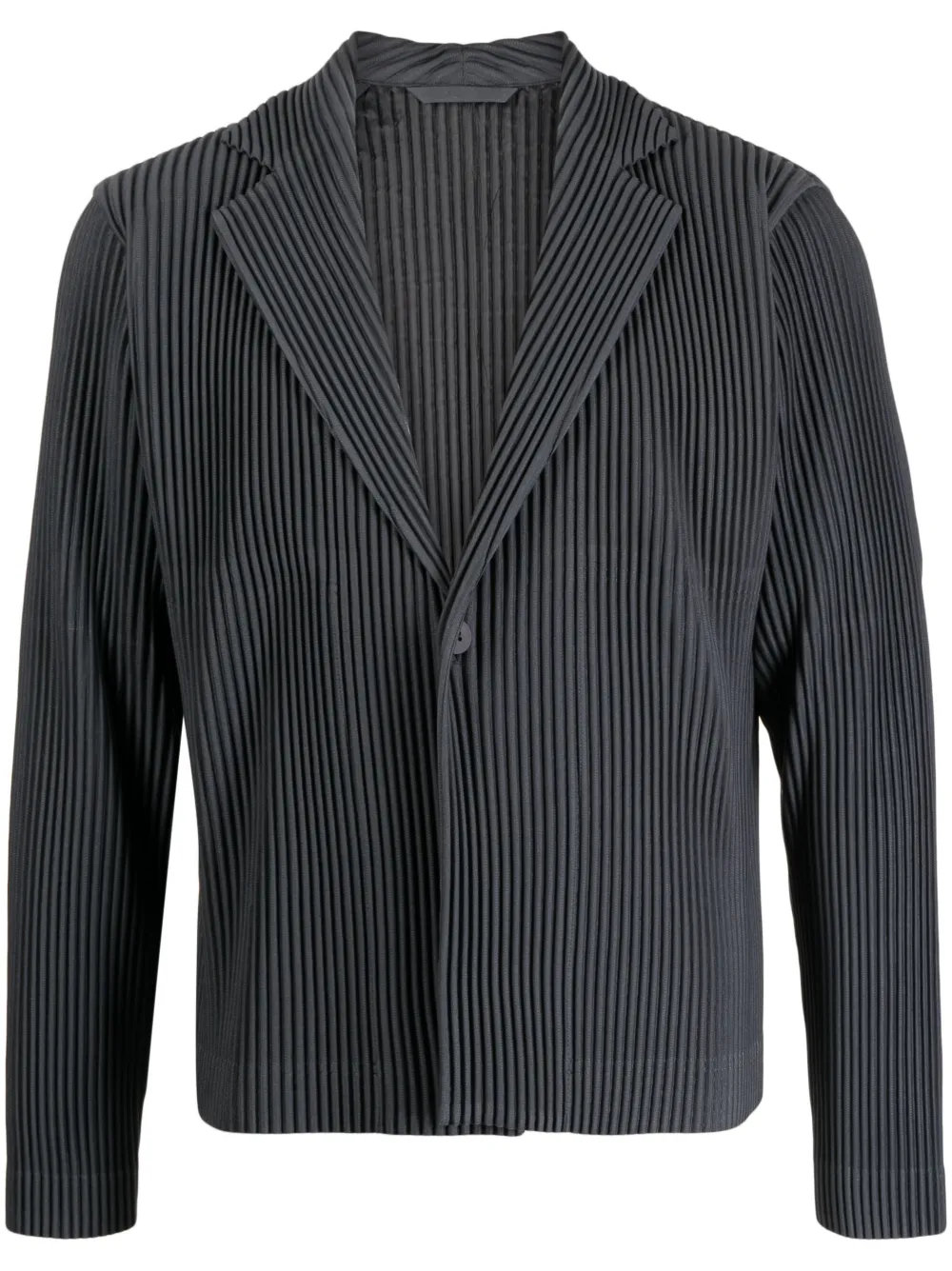 ISSEY MIYAKE NOTCH-LAPEL PLEATED BLAZER