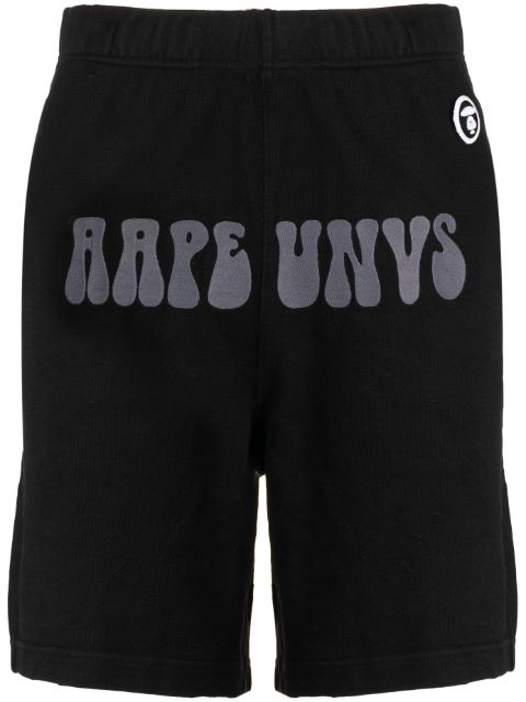 AAPE BY *A BATHING APE logo-embroidered cotton track shorts Men