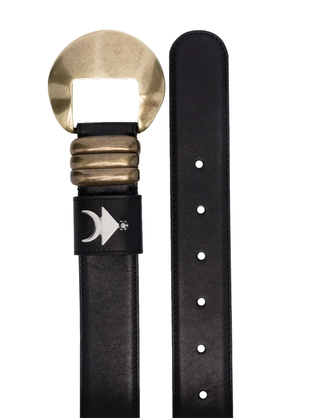 INAN logo-plaque leather belt | Image 2