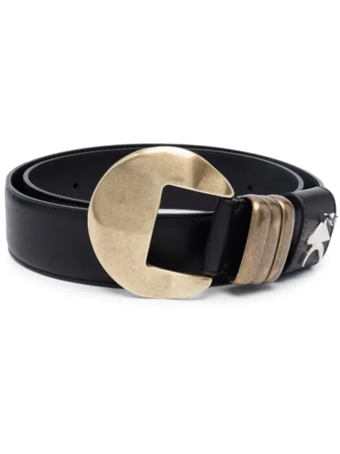 INAN ceinture en cuir à plaque logo
