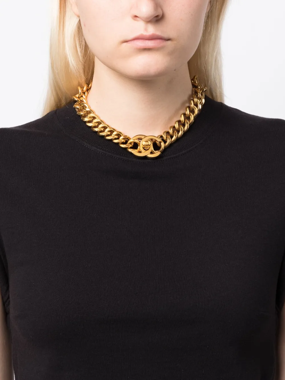 CHANEL Pre-Owned Riem met draaislot - Gold