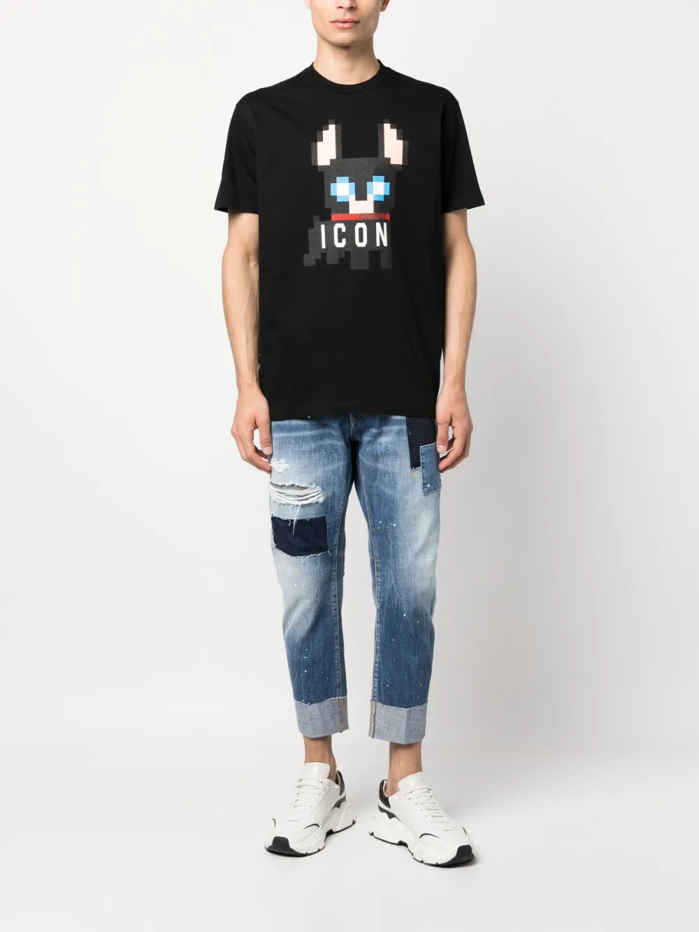 DSQUARED2 Icon pixel-print T-shirt | T-Shirts | Image 2
