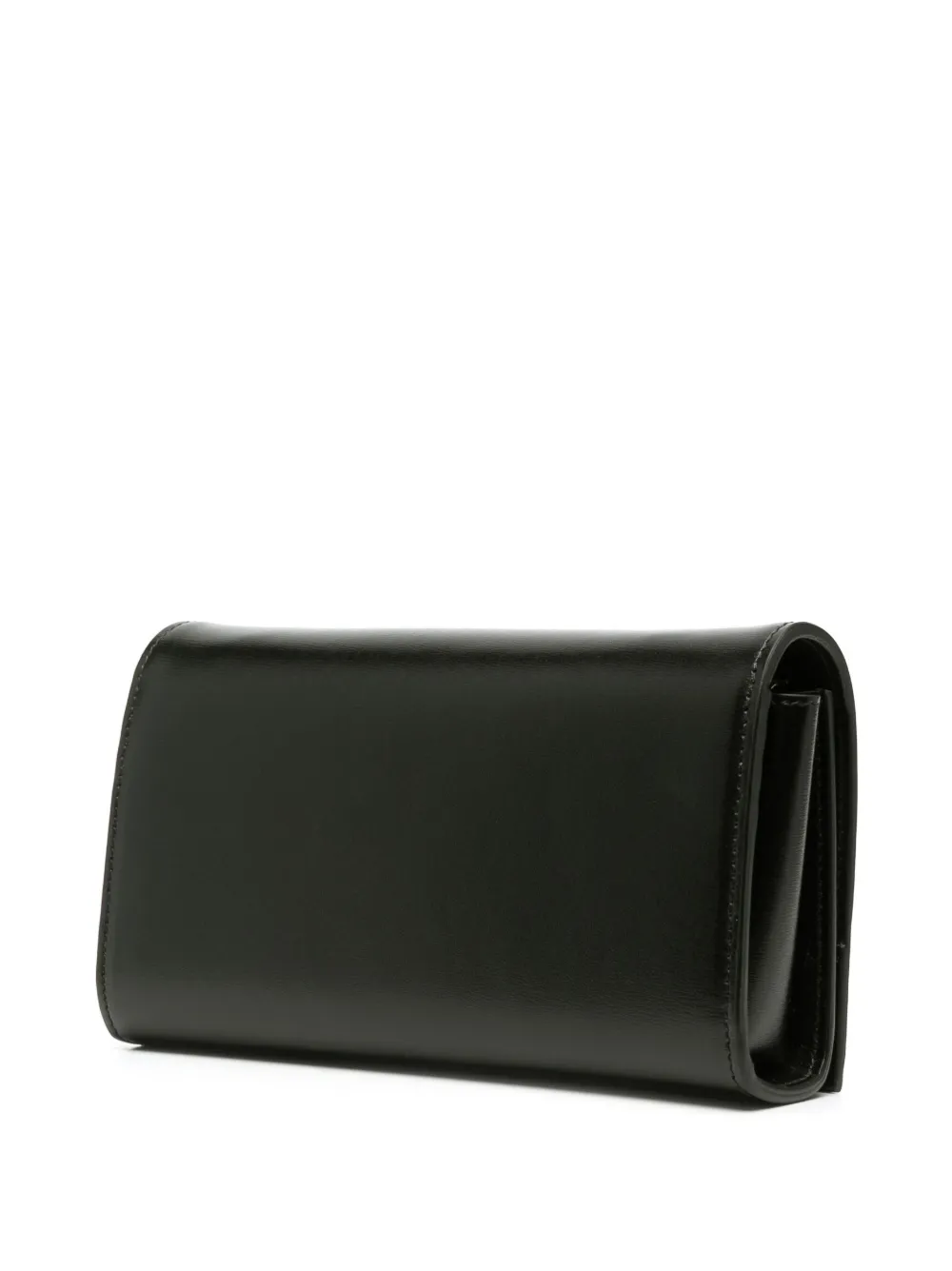 Shop Jil Sander Logo-debossed Leather Shoulder Bag In Black