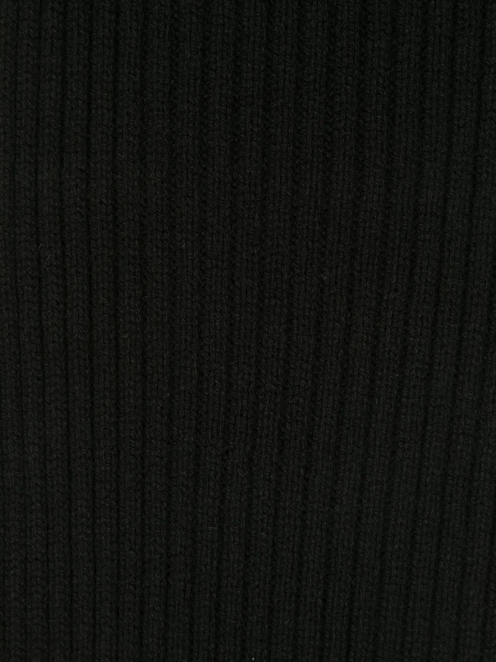 Rick Owens Ribgebreide sjaal - Zwart
