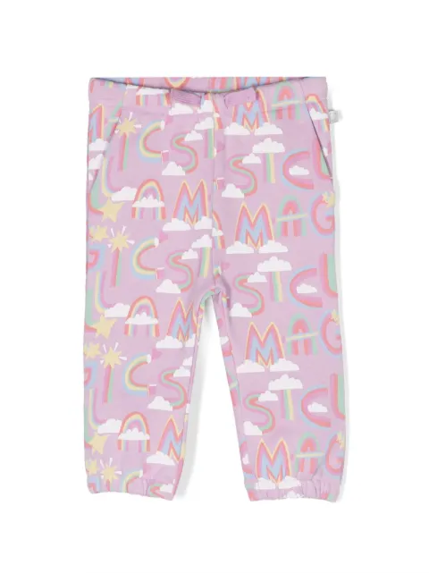 Stella McCartney Kids logo-print cotton trousers