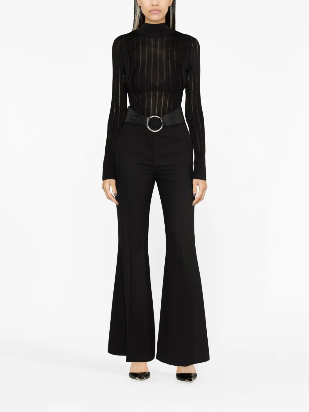 Alaïa roll-neck ribbed-knit top | Knitted Tops | Image 2