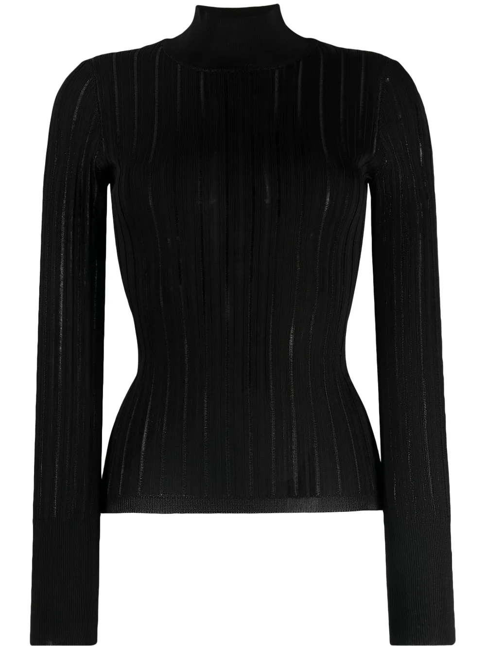 Alaïa roll-neck ribbed-knit top | Black | Image 1