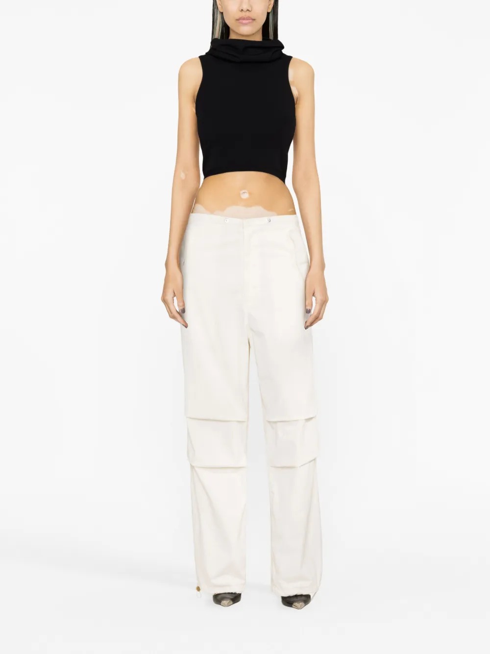 Alaïa hooded knitted crop top | Knitted Tops | Image 2