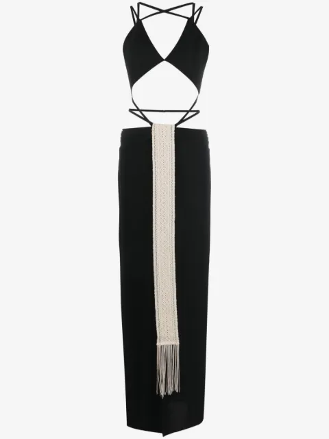 Rayane Bacha vestido largo Stone