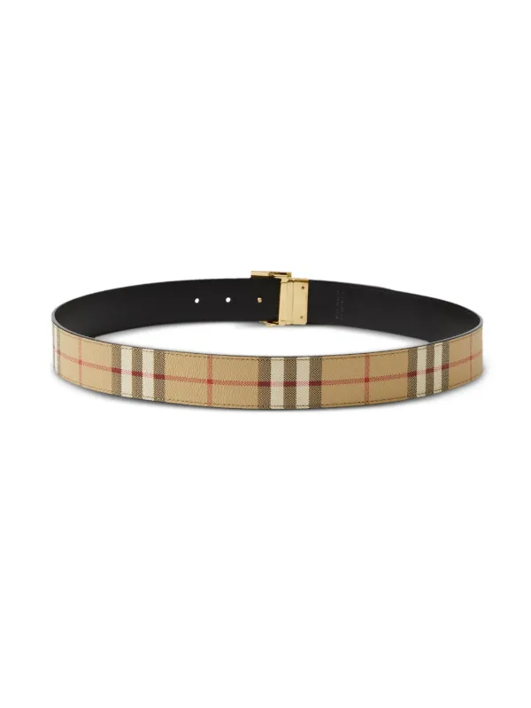 Burberry Reversible Check TB Belt | Brown | FARFETCH FI Burberry Reversible Check TB Belt | Brown | FARFETCH FI