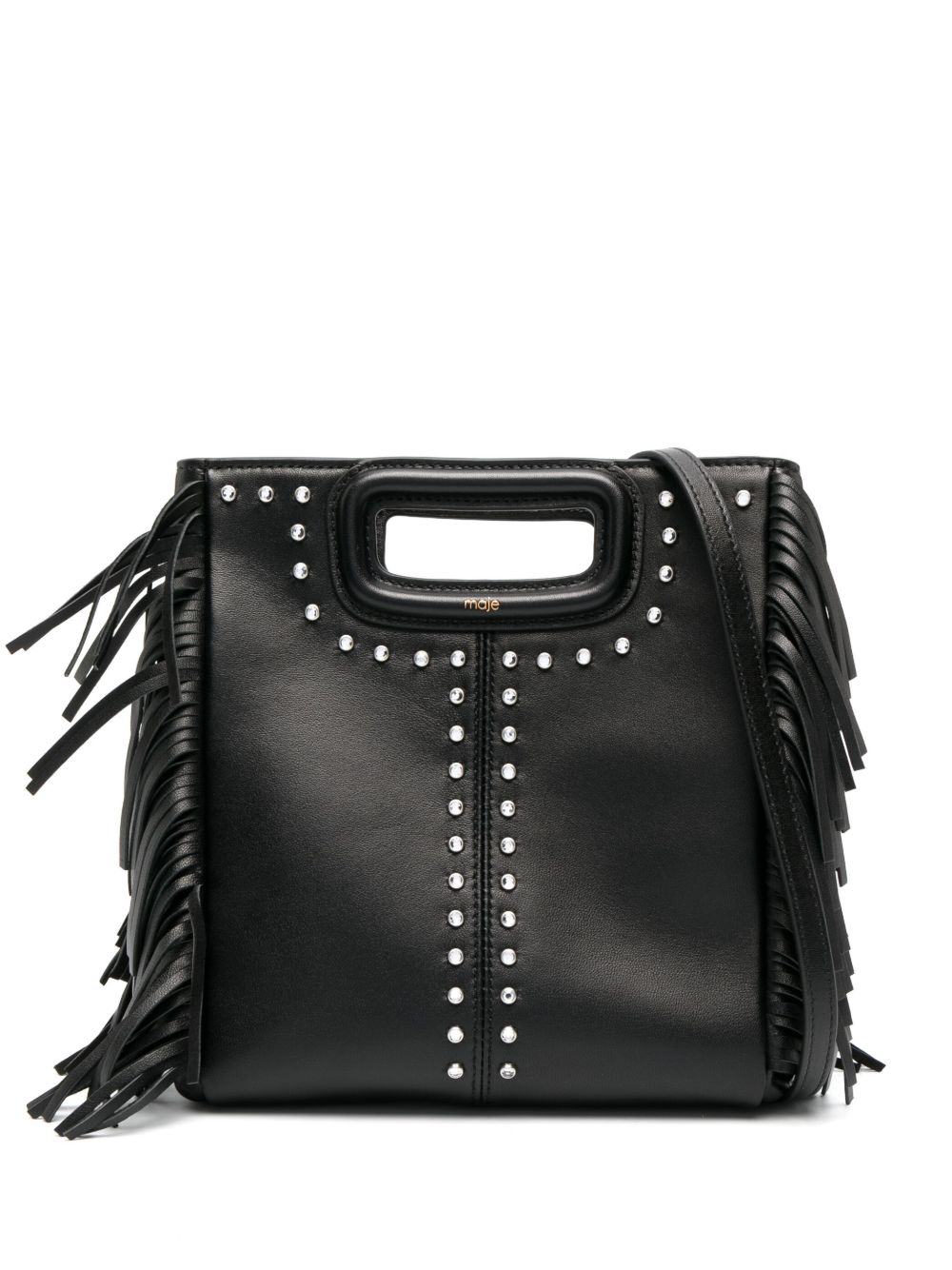 Maje Rhinestone-embellished Leather Tote Bag - Farfetch