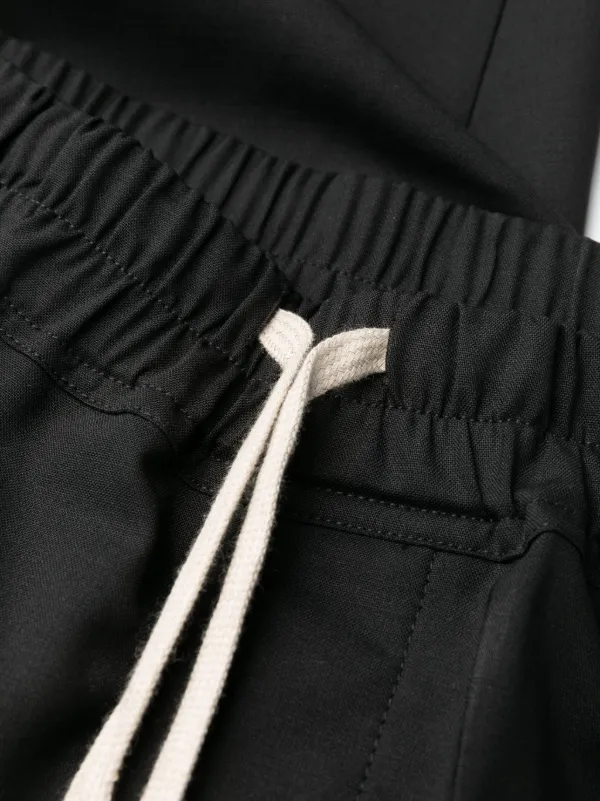 Rick Owens コントラストドローストリング クロップドパンツ