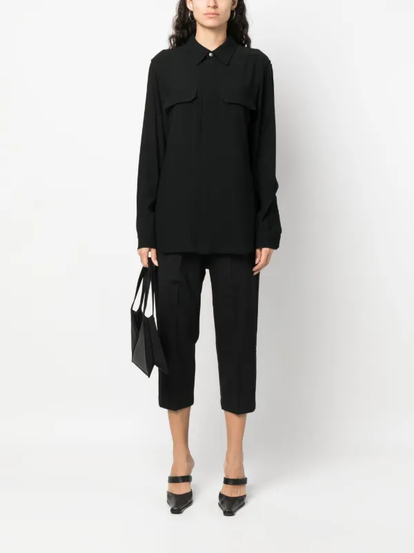 Rick Owens コントラストドローストリング クロップドパンツ