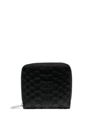 Rick Owens stitch-detail zip-around Wallet | Black | FARFETCH