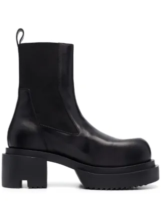 Rick Owens Beatle Bogun プラットフォーム ブーツ | ブラック 