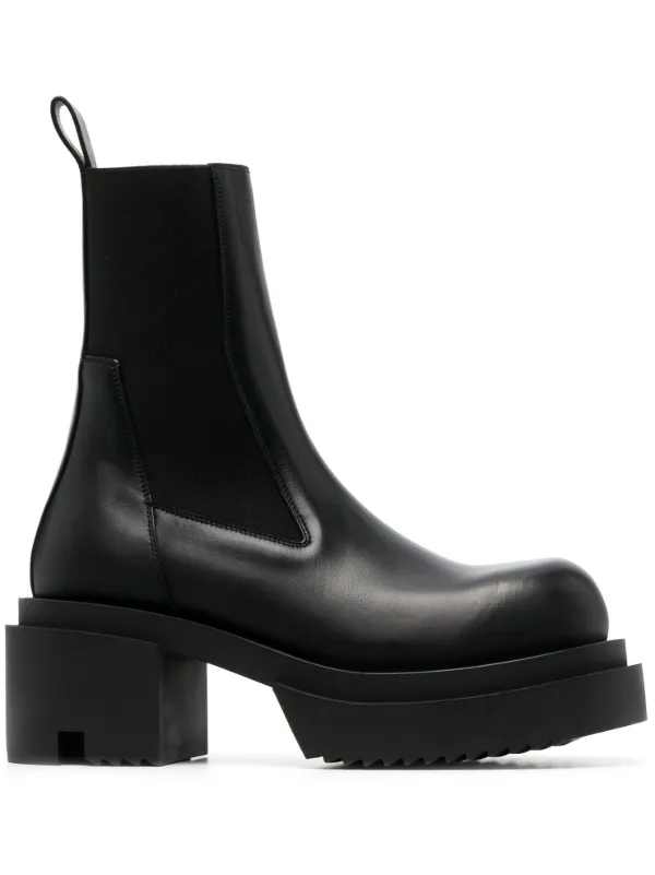 Rick Owens Beatle Bogun 75mm レザーブーツ - Farfetch