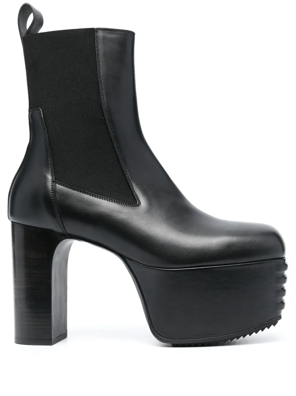 Shop Rick Owens Minimal Grill 195mm Leather Platform Boots In Black