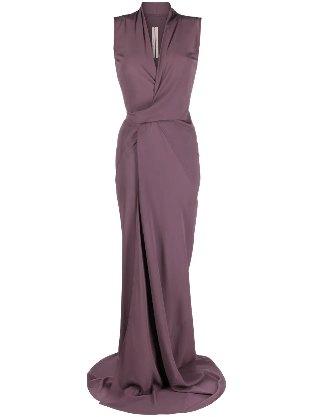 Rick Owens Silk-blend Draped Dress In Violett