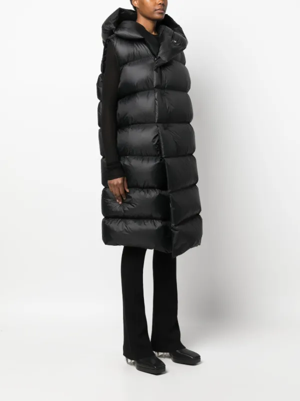 Rick owens black hot sale down liner coat