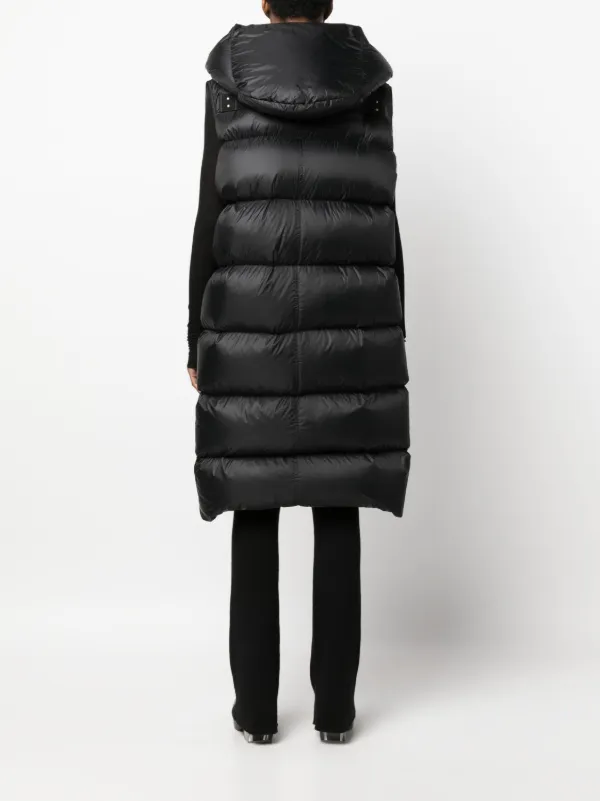 Rick owens black store down liner coat