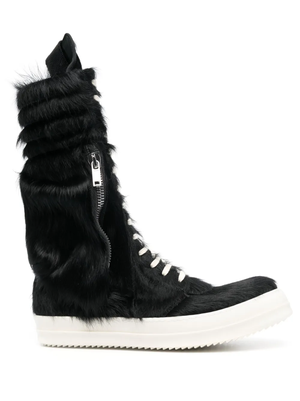 RICK OWENS CARGOBASKET LACE-UP LEATHER trainers