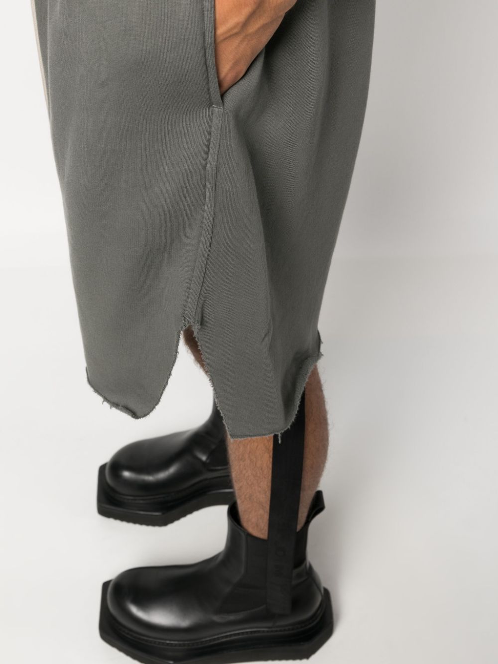 Shop Rick Owens Boxer Organic Cotton Shorts In Grey