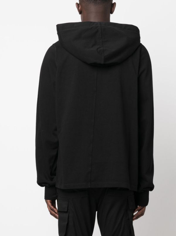 Rick Owens DRKSHDW Jumbo cut-out Cotton Hoodie - Farfetch