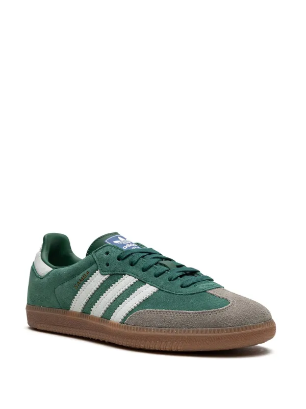 Green and yellow samba 2024 trainers