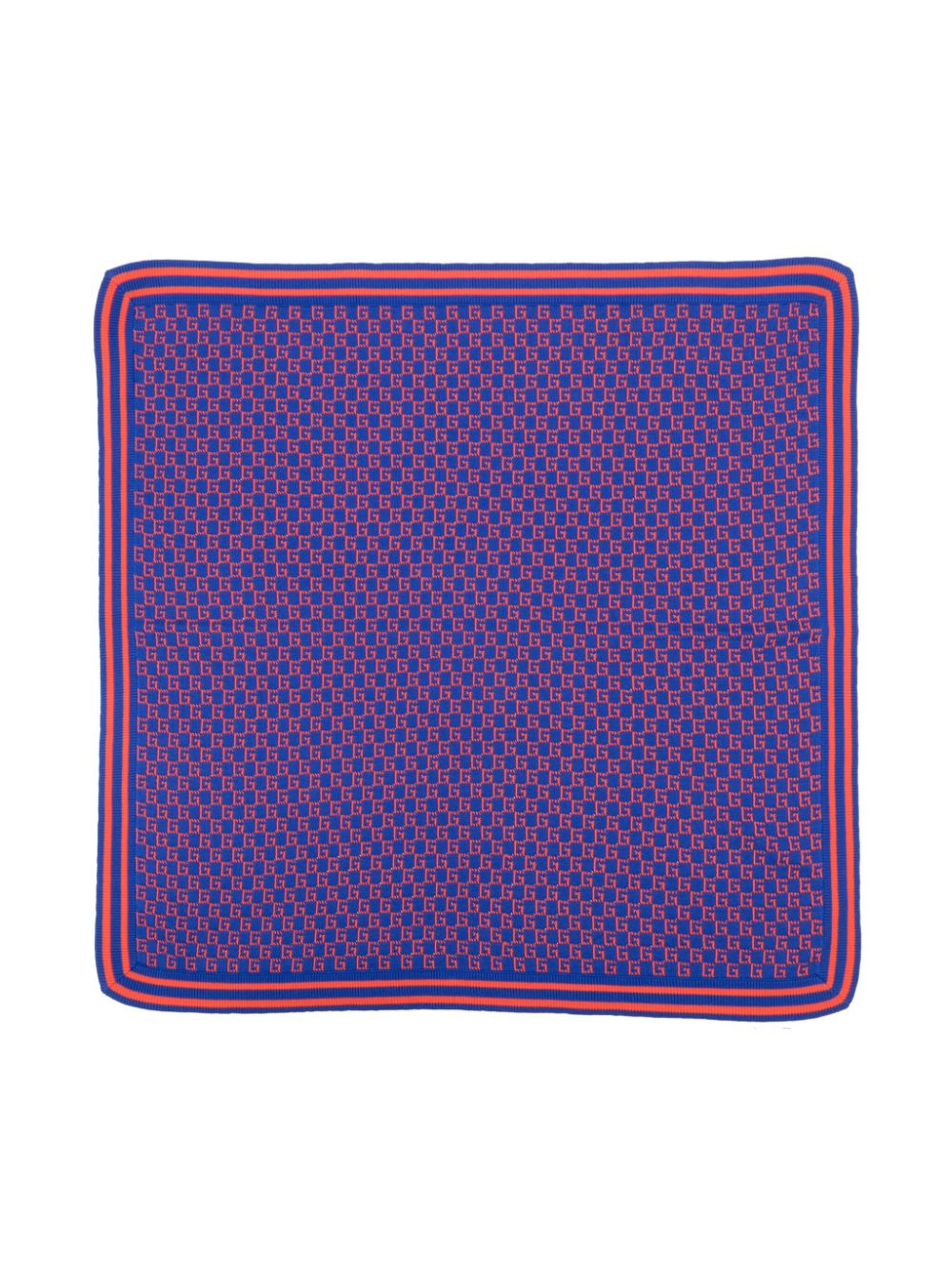 Gucci Kids Baby G Square blanket - Blue