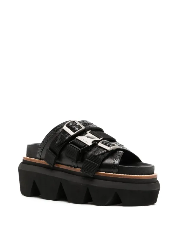 Sacai discount platform sandals