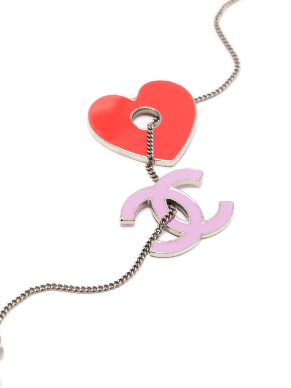 Chanel Limited Edition Valentines Rare Heart Charm Pink Classic Flap