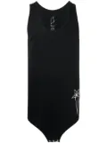 Rick Owens X Champion embroidered-logo cotton vest - Black
