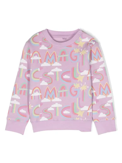 Stella McCartney Kids unicorn-print cotton sweatshirt 