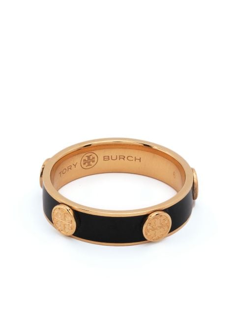 Tory Burch Miller logo-stud ring